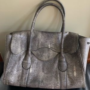 BCBGMAXAZRIA gray purse